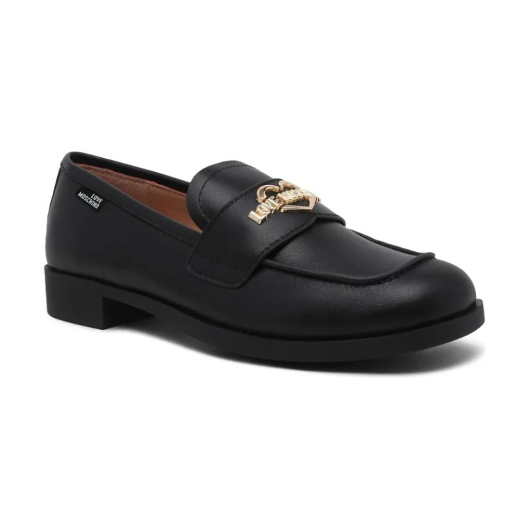 Love Moschino Skórzane loafersy