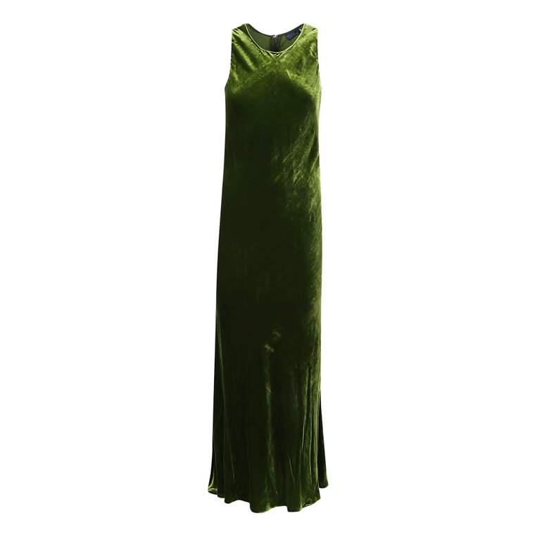 Sukienka koktajlowa bez rękawów w kolorze oliwkowym Polo Ralph Lauren