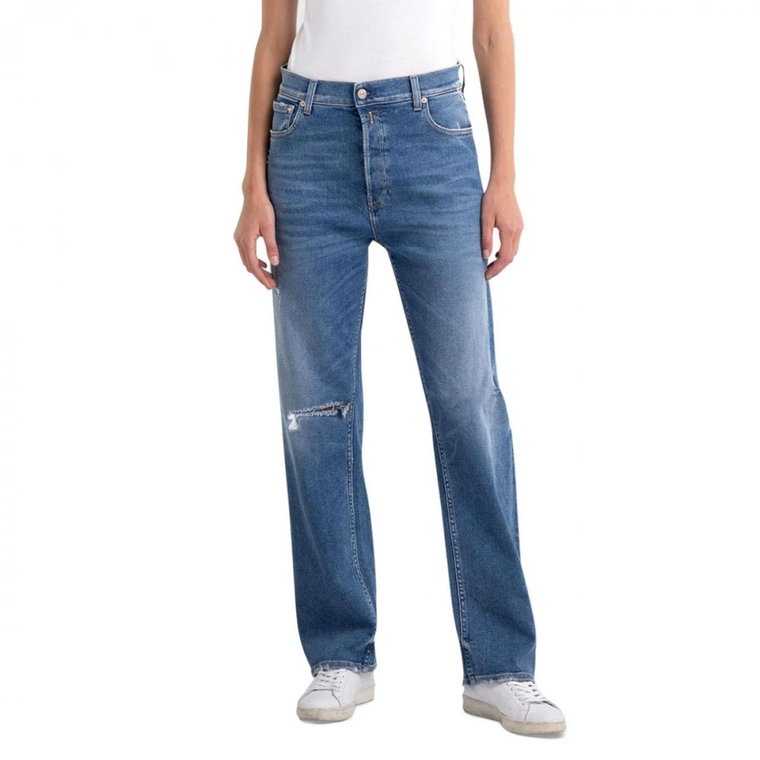 Jaylie High Waist 90`s Straight Jeans Replay