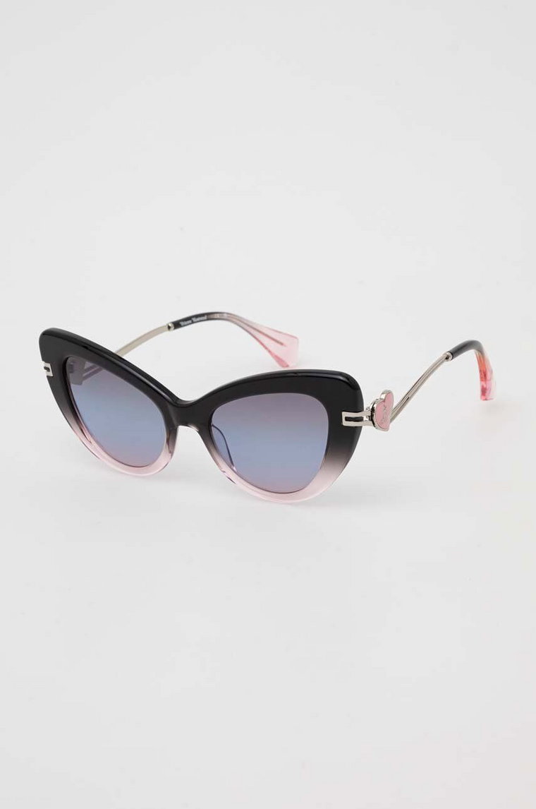 Vivienne Westwood okulary przeciwsłoneczne damskie kolor czarny VW505892453