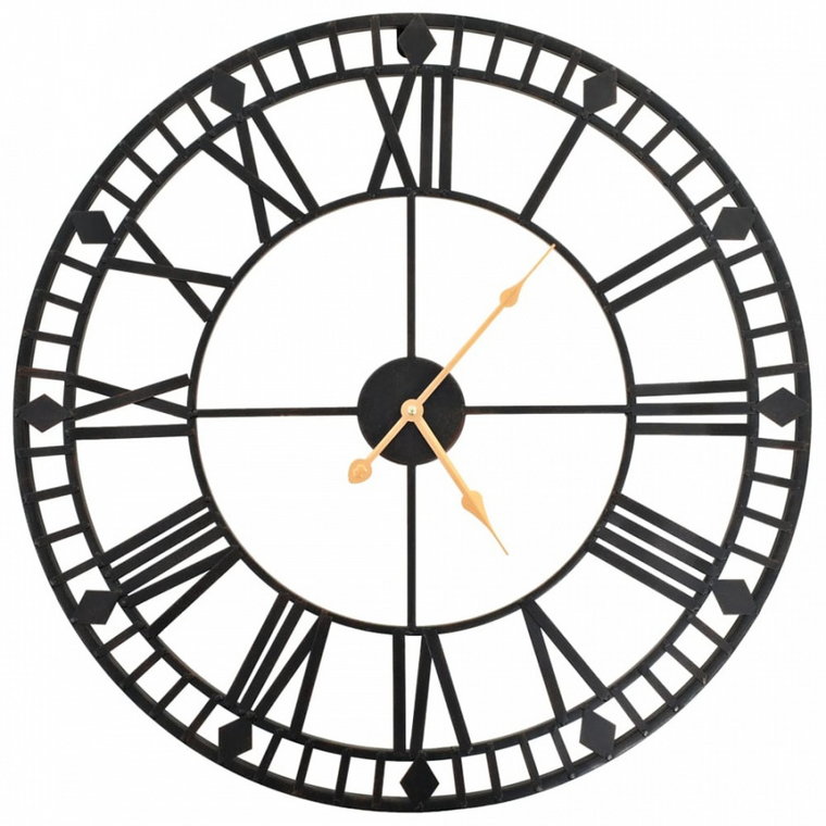 Zegar ścienny vintage z mechanizmem kwarcowym, metal, 60cm, XXL kod: V-50645