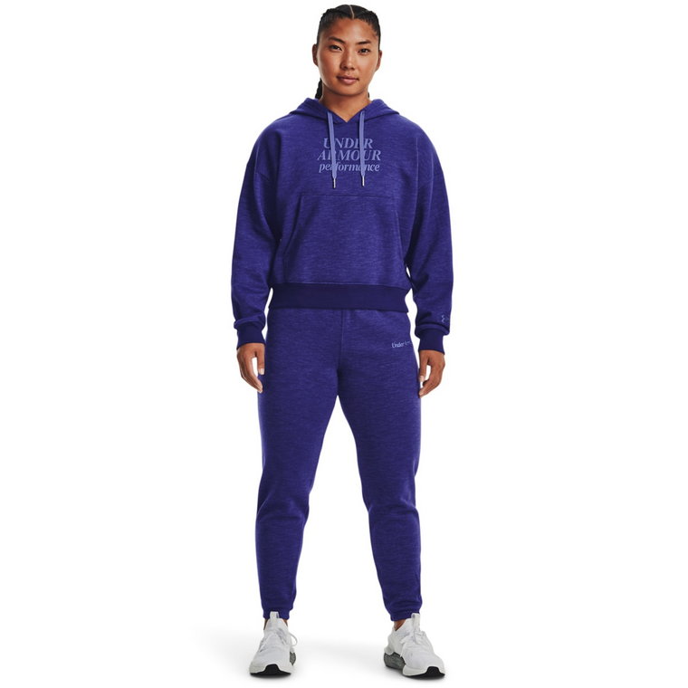 Damskie spodnie dresowe Under Armour Essential Script Pant - niebieskie