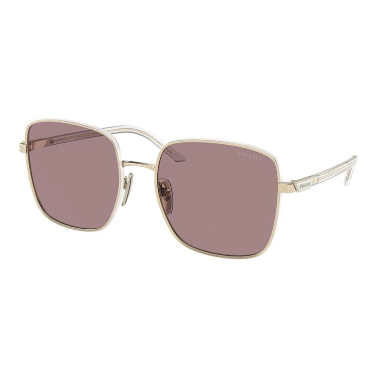 Pale Gold/Light Brown Violet Sunglasses Prada