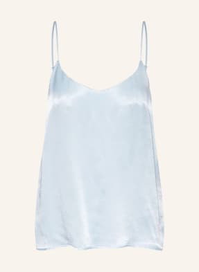 Lilienfels Top Satynowy blau