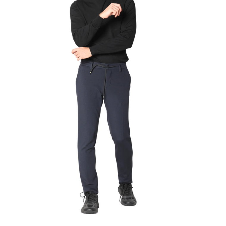 Slim Fit Dark Blue Chinos Mason's