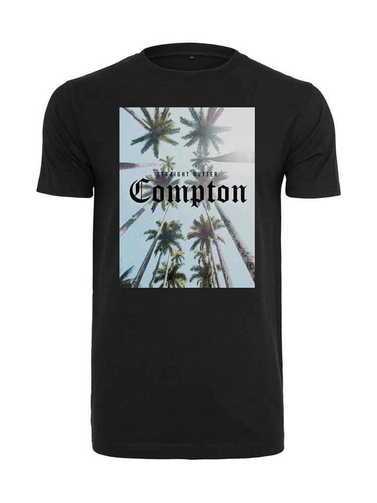 Koszulka Z Krótkim Rękawem Męska Czarna Mister Tee MT2774 Compton Palms