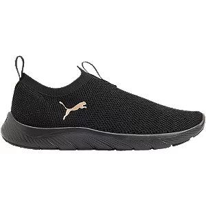 Czarne wsuwane sneakersy puma softride - Damskie - Kolor: Czarne - Rozmiar: 39