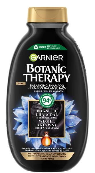 Garnier Botanic Therapy Szampon do włosów Węgiel Aktywny i Olej z Czarnuszki 400 ml