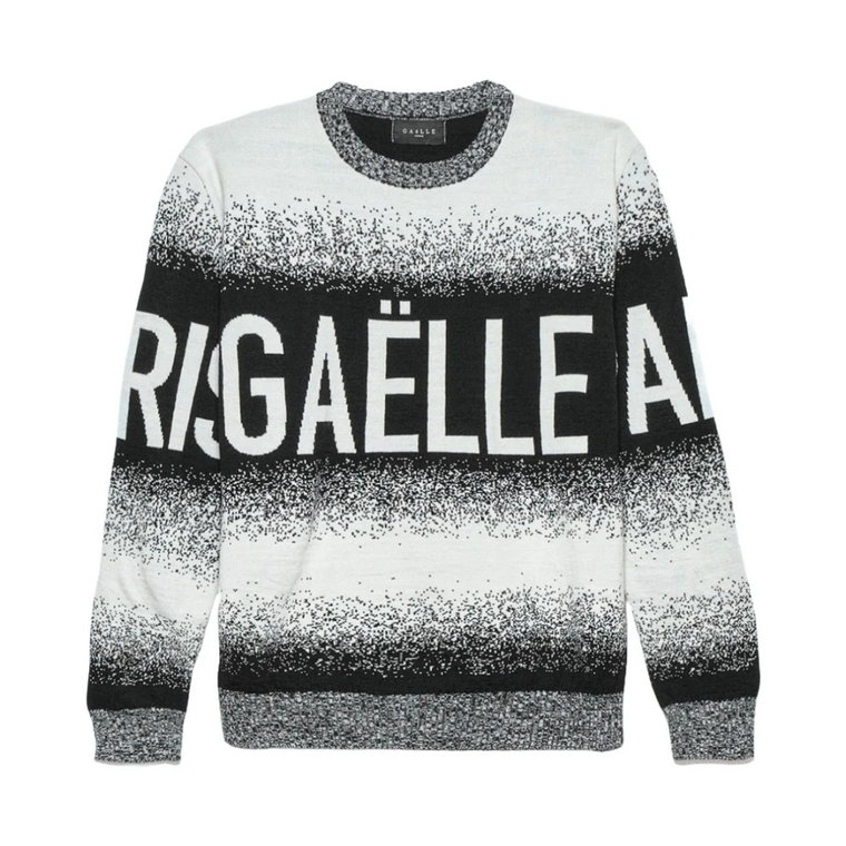 Sweter z wełny z wzorem Jacquard dla mężczyzn Gaëlle Paris