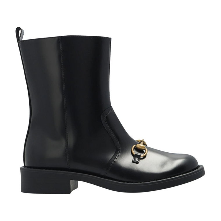 Equestrian-inspirowane Skórzane Buty Gucci