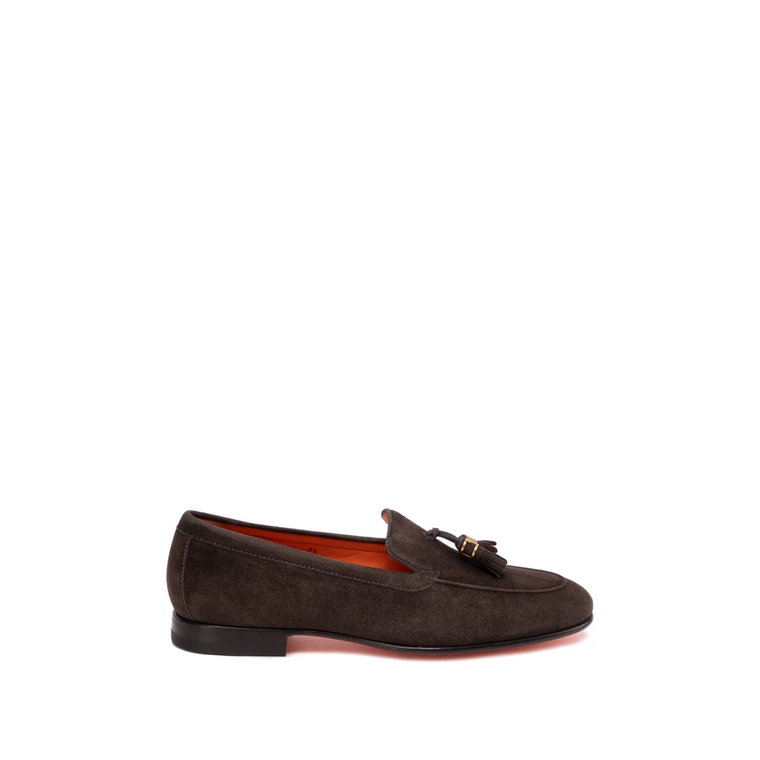 T60 Dark Brown Grandin Loafers Santoni