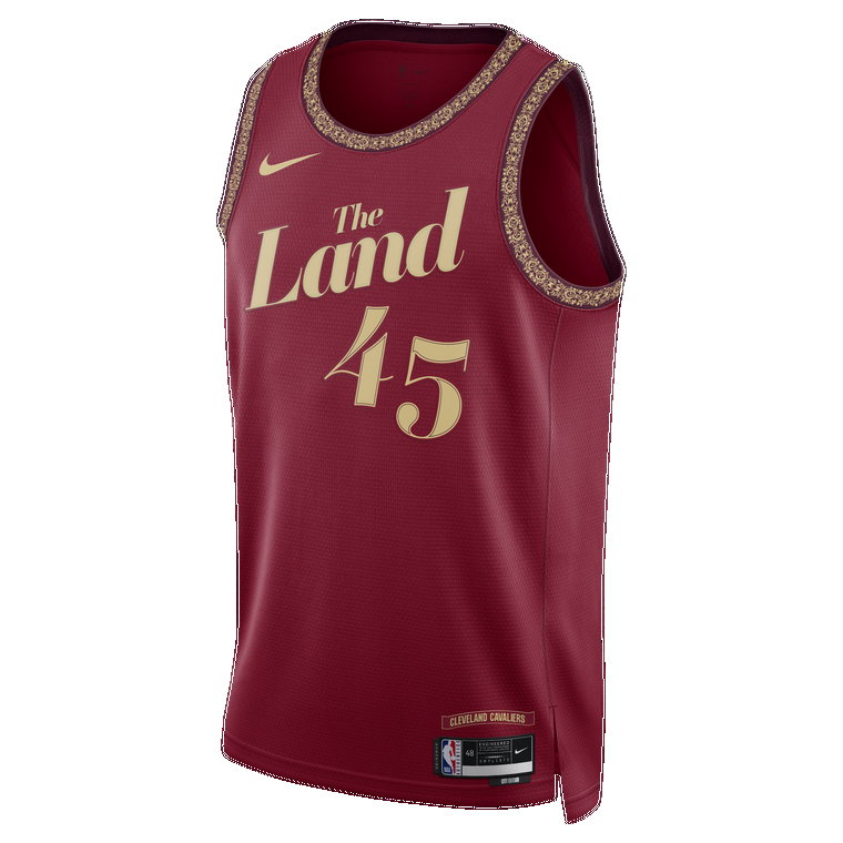 Koszulka męska Nike Dri-FIT NBA Swingman Donovan Mitchell Cleveland Cavaliers City Edition 2023/24 - Czerwony