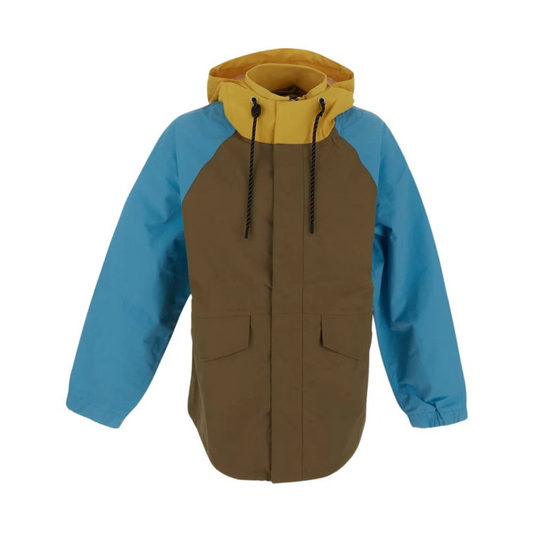 Nylonowa Parka w blokach kolorów JW Anderson