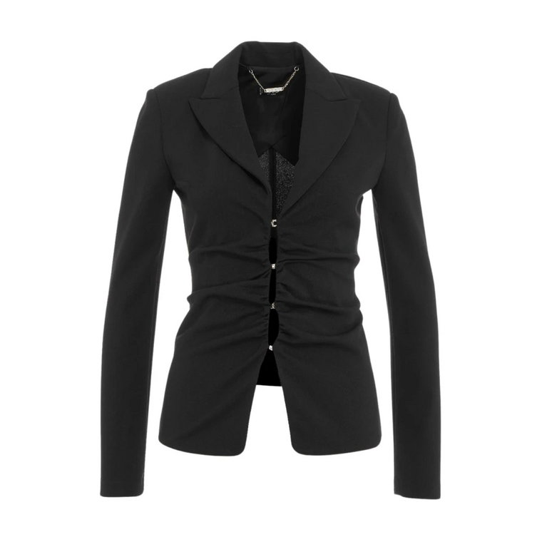 Czarny Aw23 Blezer Damski, Elegancki Styl Liu Jo