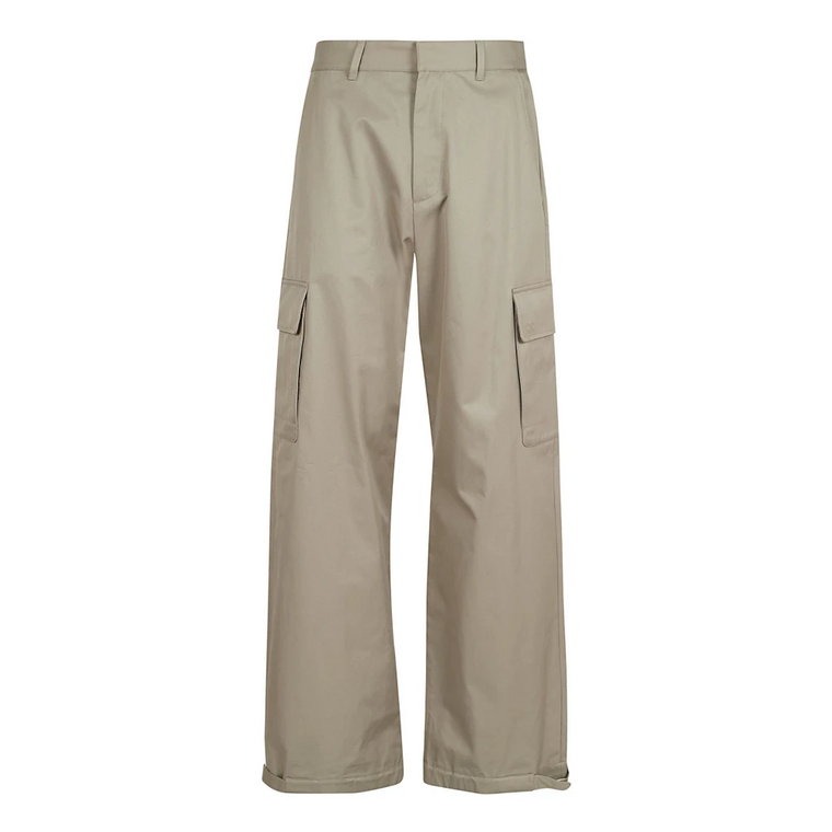 Cargo Pant Beige Haftowany Off White