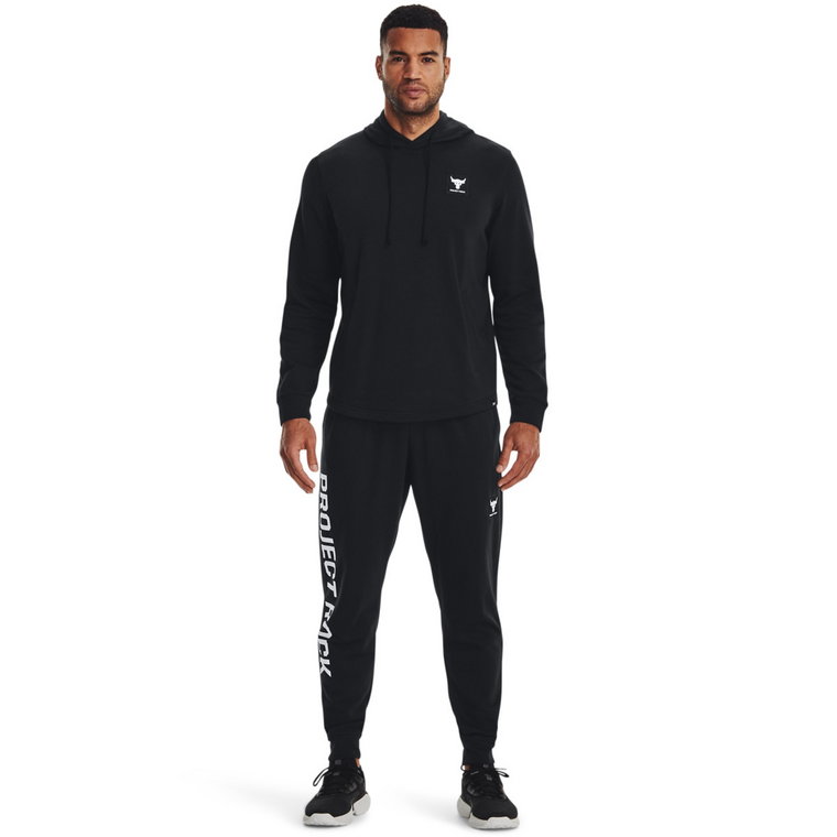 Męskie spodnie treningowe Under Armour Project Rock Terry Jogger - czarne