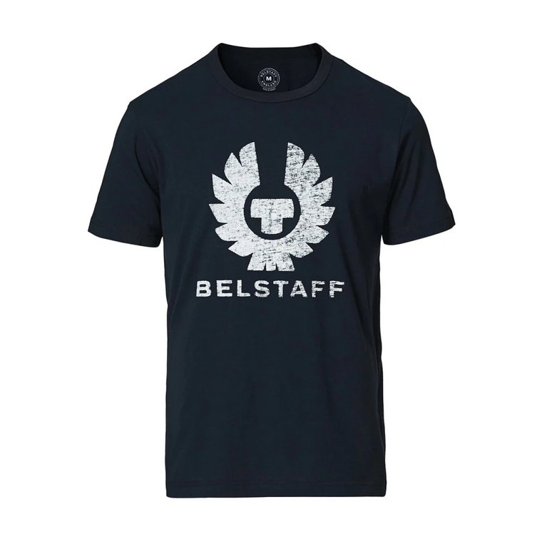 Sportowy Męski T-Shirt z Nadrukiem Logo Belstaff