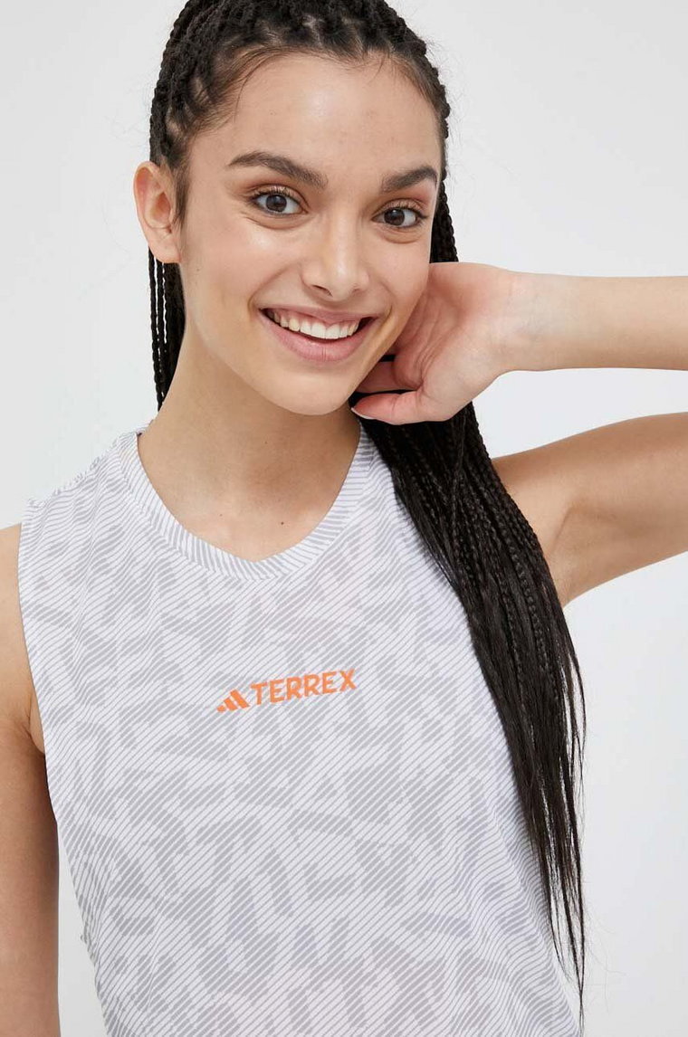 adidas TERREX top sportowy Agravic damski kolor biały