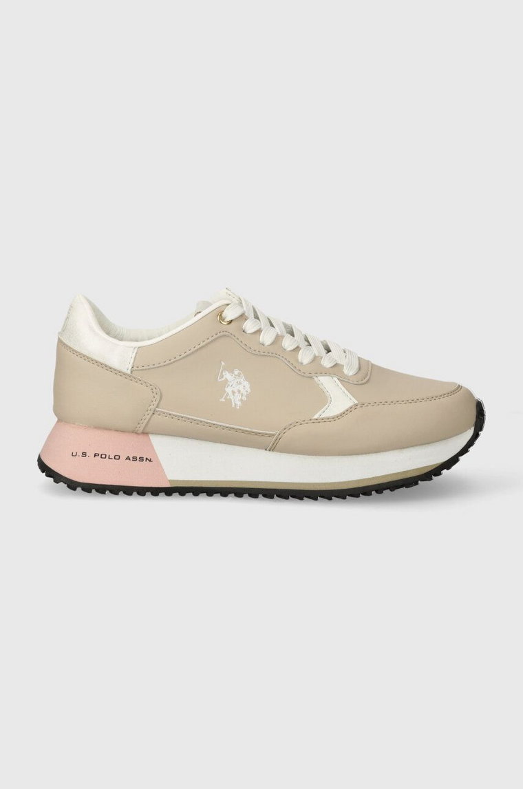 U.S. Polo Assn. sneakersy CLEEF kolor beżowy CLEEF004W/CYN1