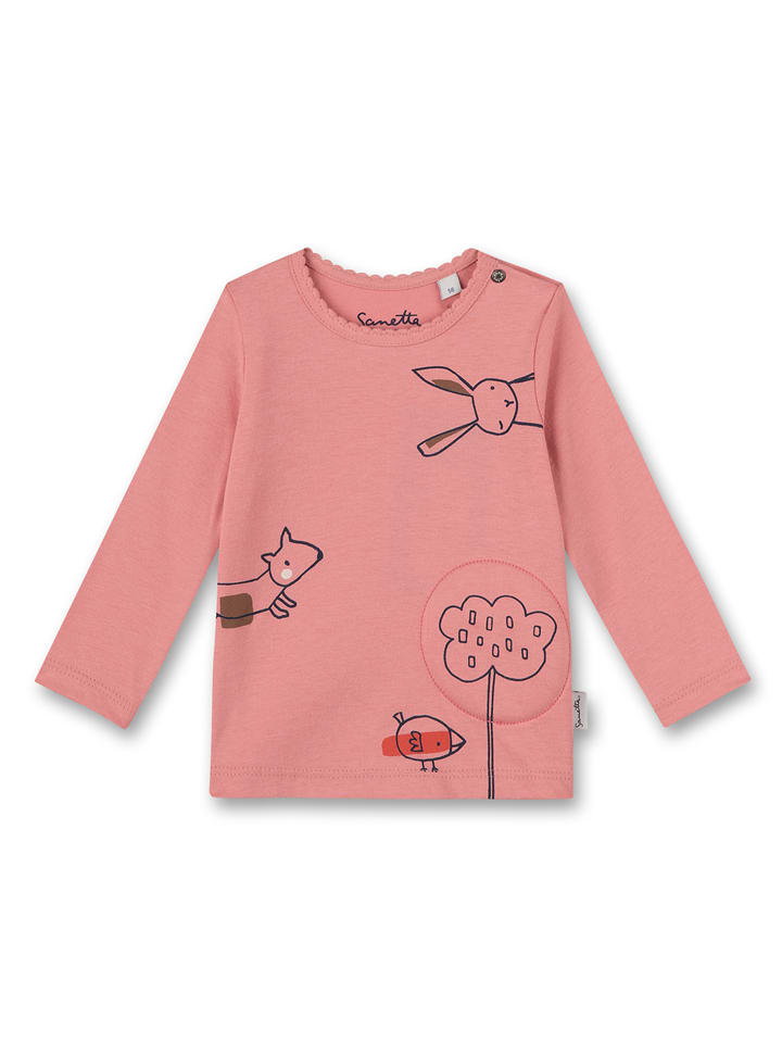 Sanetta Kidswear Koszulka w kolorze jasnoróżowym