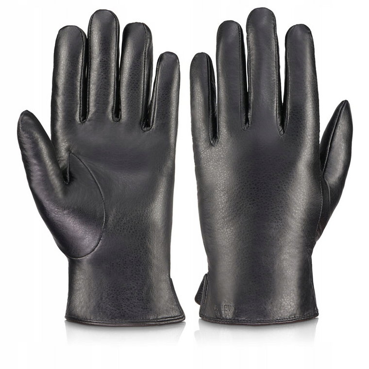 Betlewski Duże rękawiczki ze skóry naturalnej męskie ciepłe na zimę XXL