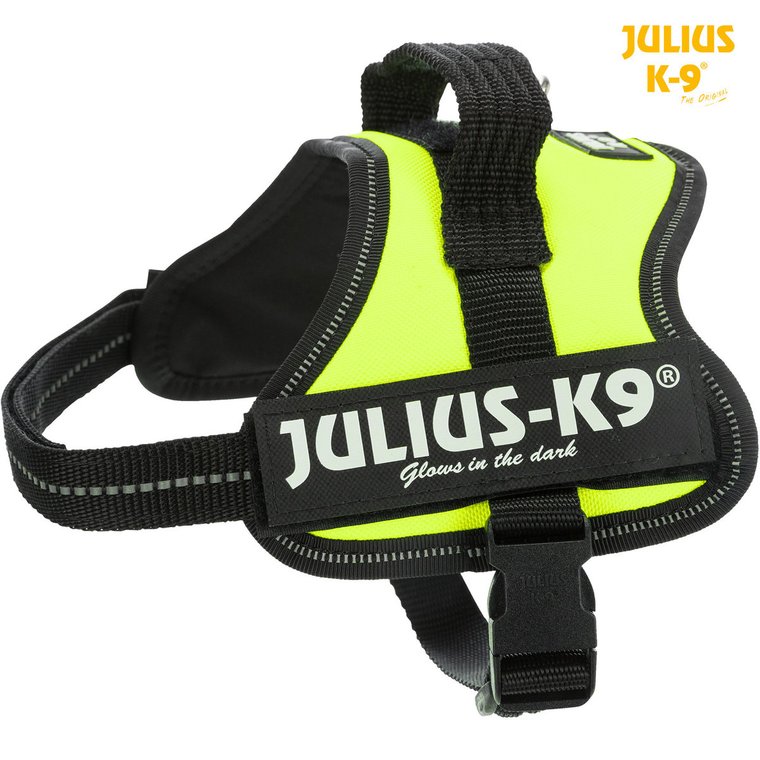 Julius-K9 Powerharness szelki, dla psa, neonowa zieleń, Mini-Mini/S: 4053 cm/22 mm