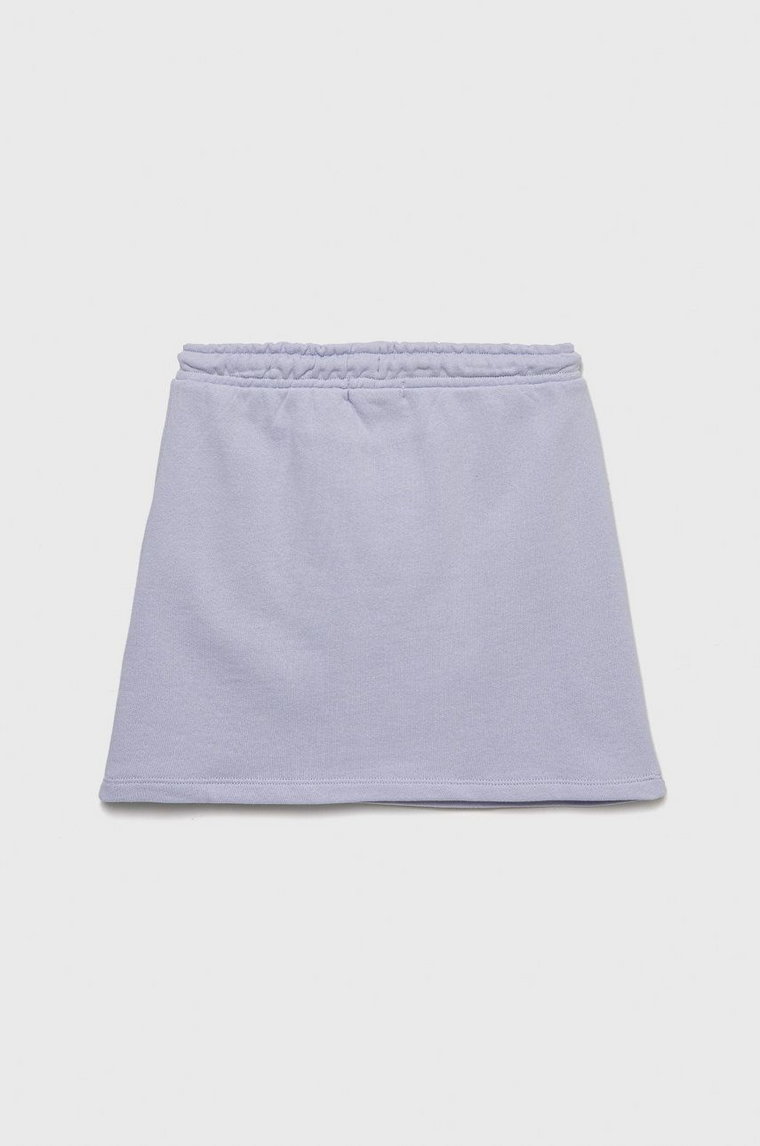 Calvin Klein Jeans spódnica bawełniana dziecięca IG0IG01578.9BYY kolor fioletowy mini prosta