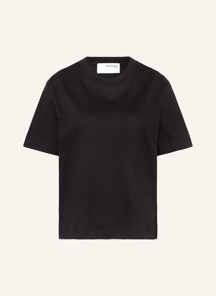 Selected T-Shirt Slfessential schwarz