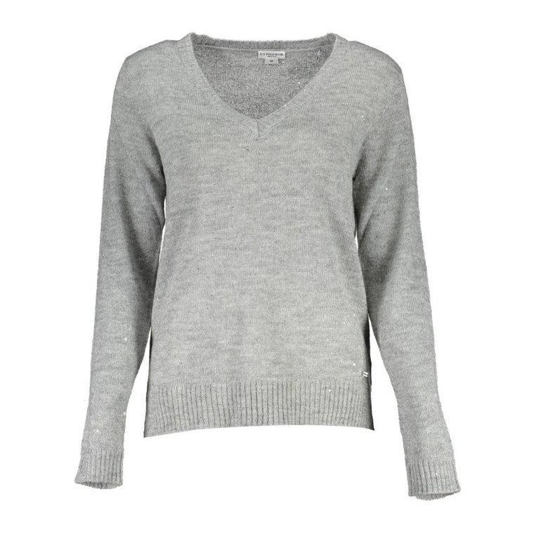 Silver Nylon Sweater U.s. Polo Assn.