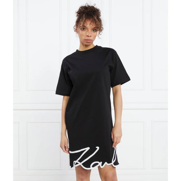 Karl Lagerfeld Sukienka karl signature hem dress