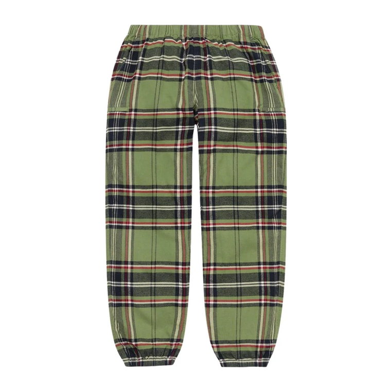 Limitowana edycja Flannel Skate Pant Zielona Supreme