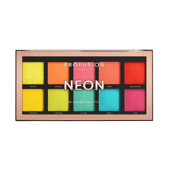 Profusion Neon Eyeshadow Palette paleta 10 cieni do powiek