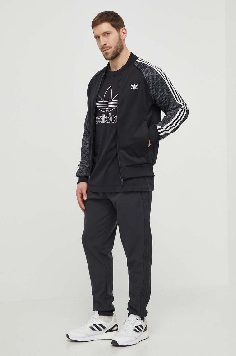 adidas Originals bluza męska kolor czarny wzorzysta IS2939