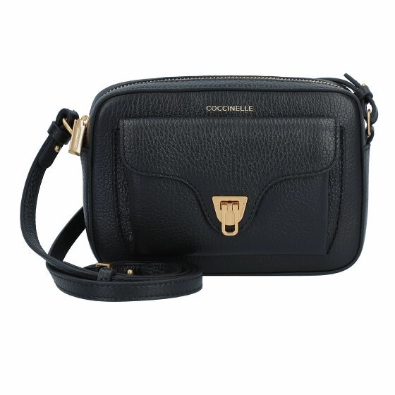 Coccinelle Beat Soft Mini Torba Torba na ramię Skórzany 18 cm noir