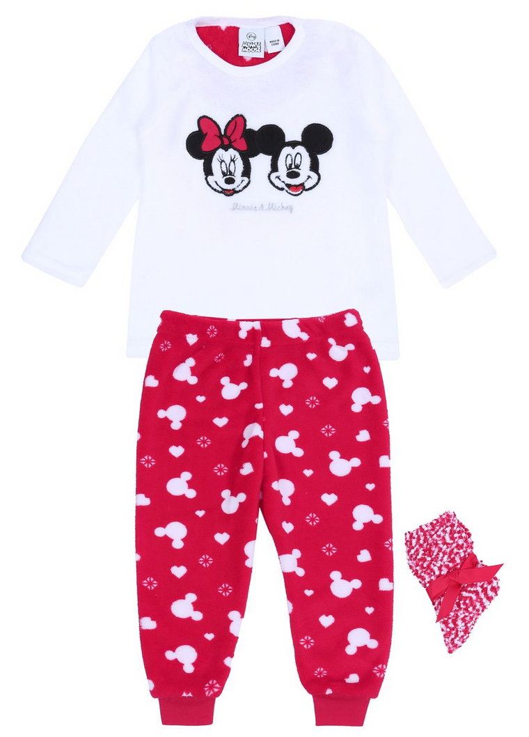 Zestaw Prezentowy: Piżama + Skarpetki Myszka Mickey Minnie Disney 4-5 Lat 110 Cm