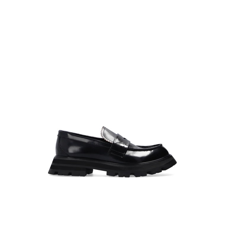 Czarne Wander Loafersy Alexander McQueen