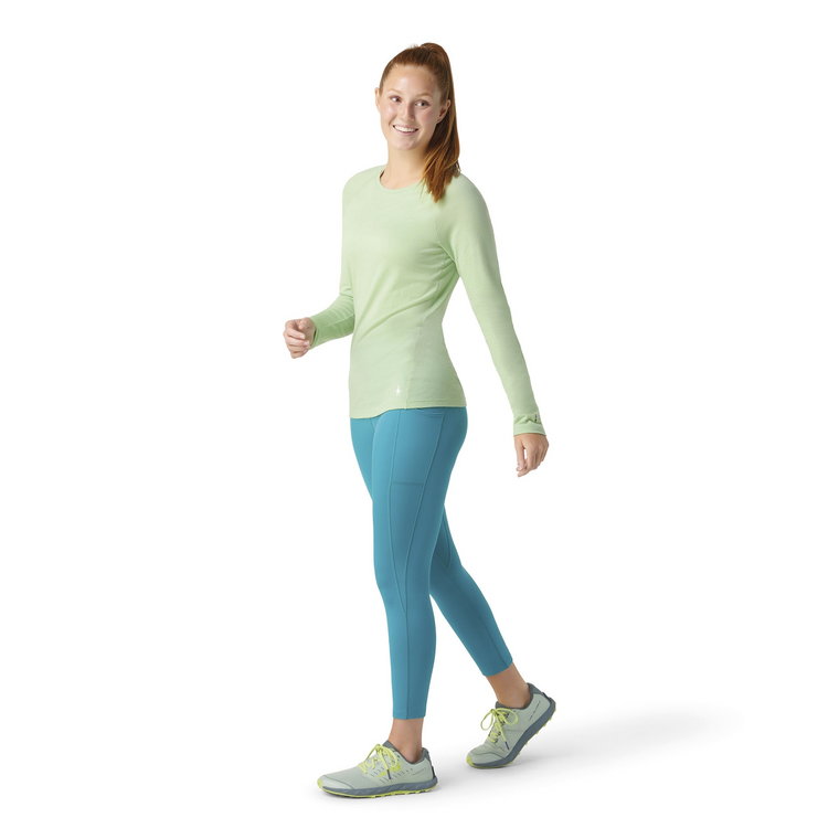 Damska koszulka termoaktywna Smartwool Classic All-Season Merino Base Layer LS pistachio - XS