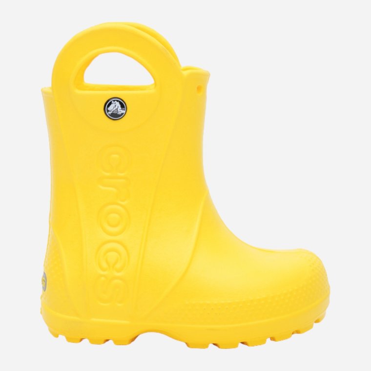 Kalosze dziecięce dla dziewczynki Crocs Handle Rain Boot Kids 12803-730 32-33 Żółte (887350027853). Kalosze dziewczęce