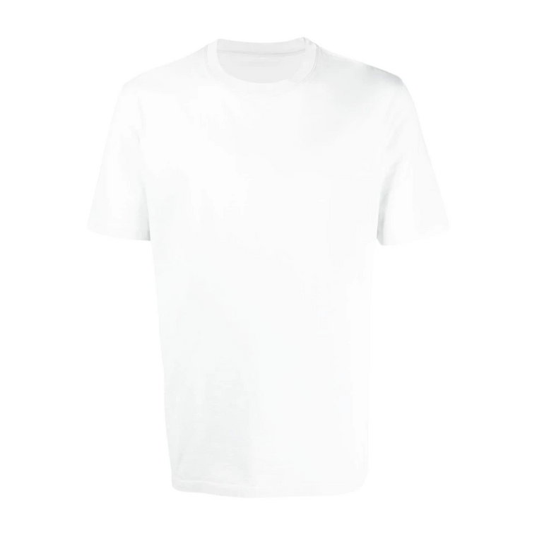 Biała Bawełniana Koszulka z Dżerseju dla Mężczyzn Maison Margiela