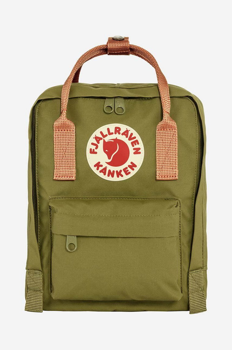 Fjallraven plecak Kanken Mini kolor zielony mały z aplikacją F23561.631.241-241