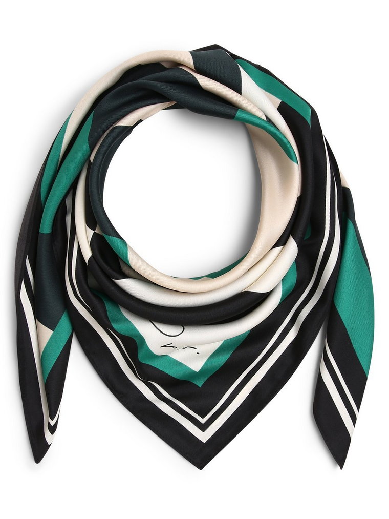 Opus - Chusta damska - Armesi scarf, czarny|wielokolorowy|zielony