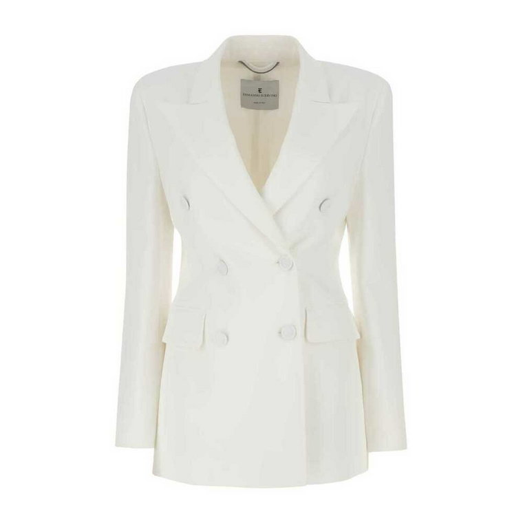 Blezer White Viscose Blend Ermanno Scervino