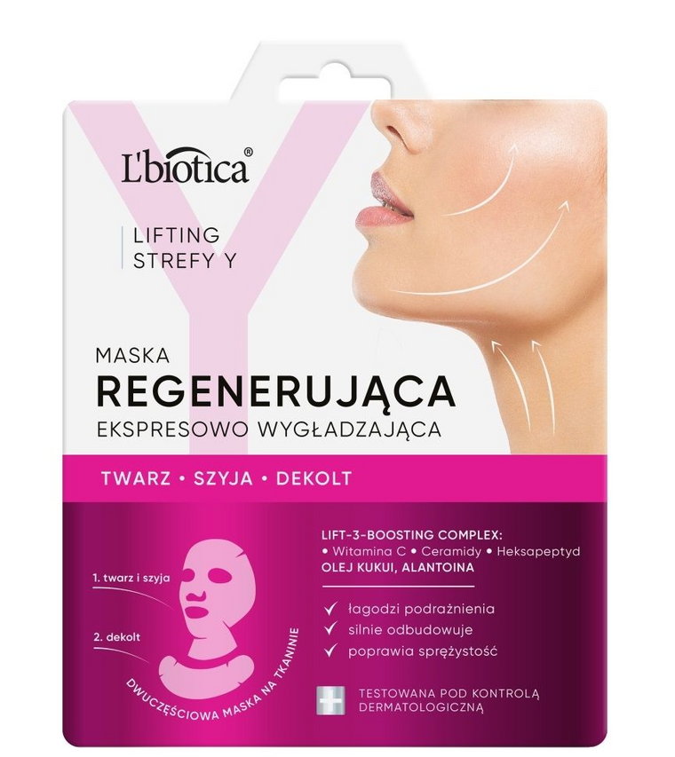 L'biotica Lifting Strefy Y Regenerująca maska do twarzy 1szt