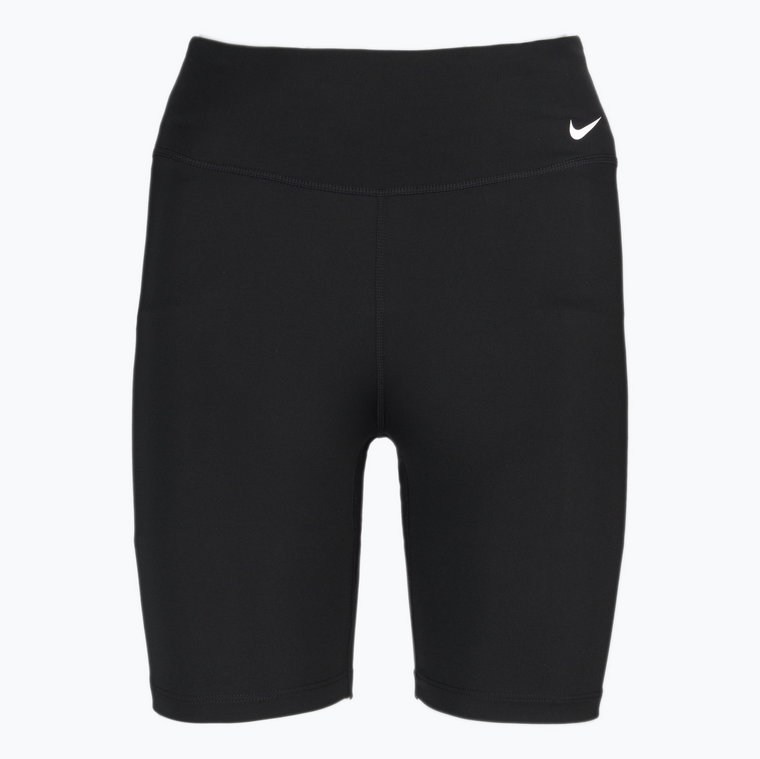Spodenki damskie Nike One Dri-Fit Mid Rise black/white