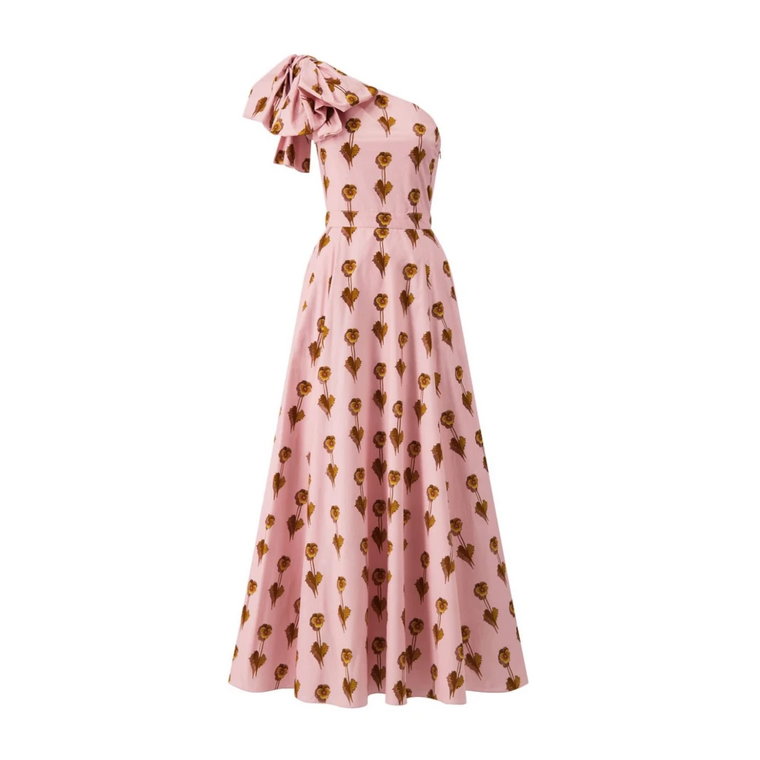 Długa Sukienka Maxi z Kwiatowym Wzorem Giambattista Valli