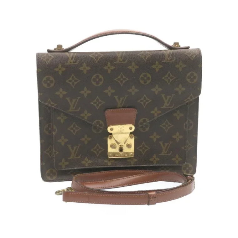 Używana Brązowa Torba z Kanwy Louis Vuitton Vintage