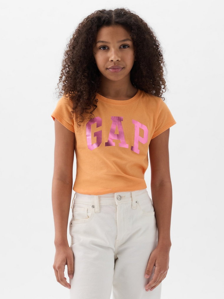 Koszulka dziecięca dziewczęca GAP 885666-00 125-135 cm Pomarańczowa (1200132977266). T-shirty dziewczęce