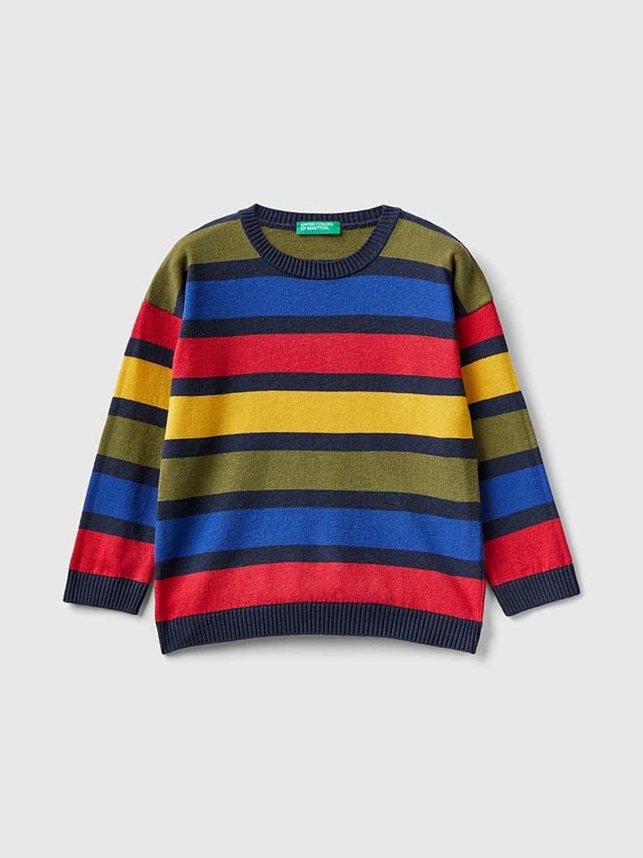 Benetton Sweter ze wzorem