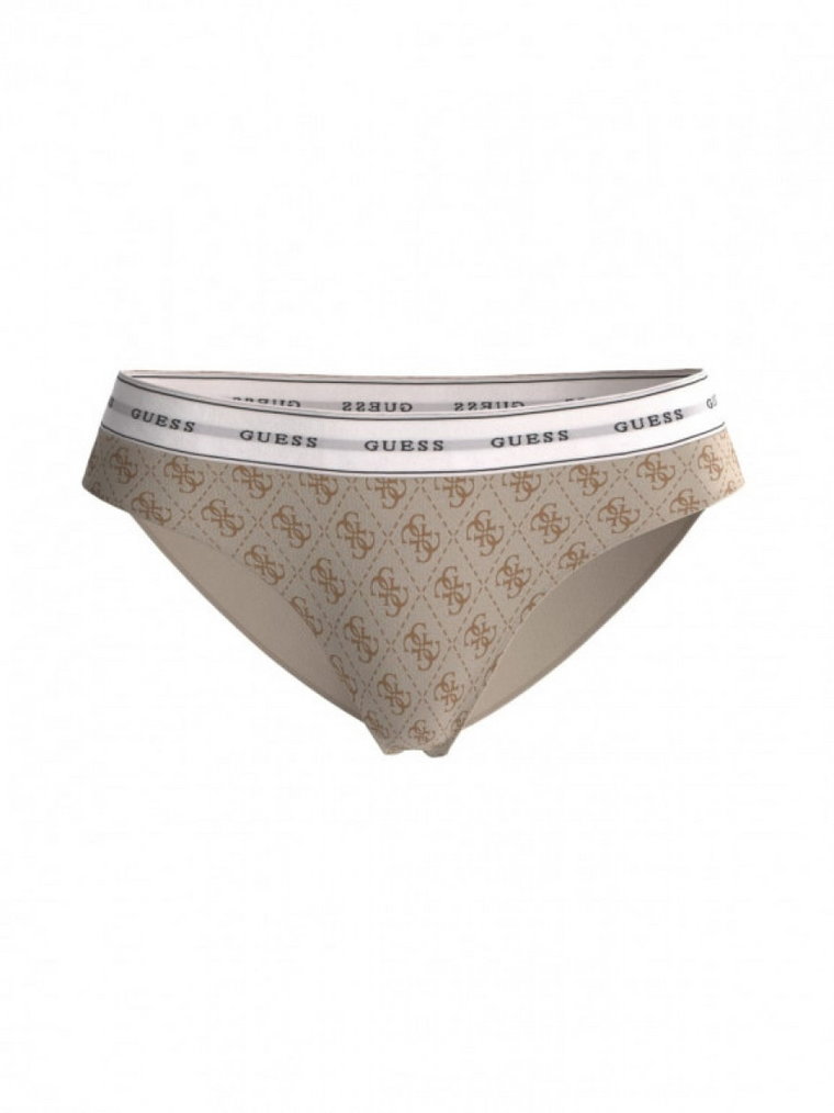 Damskie figi Guess Carrie Brief - beżowe