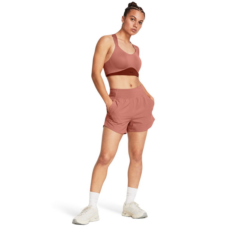 Damskie spodenki treningowe Under Armour SF Flex Woven Short - różowe